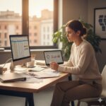 "Mulher profissional demonstrando sinais de síndrome do impostor no trabalho"